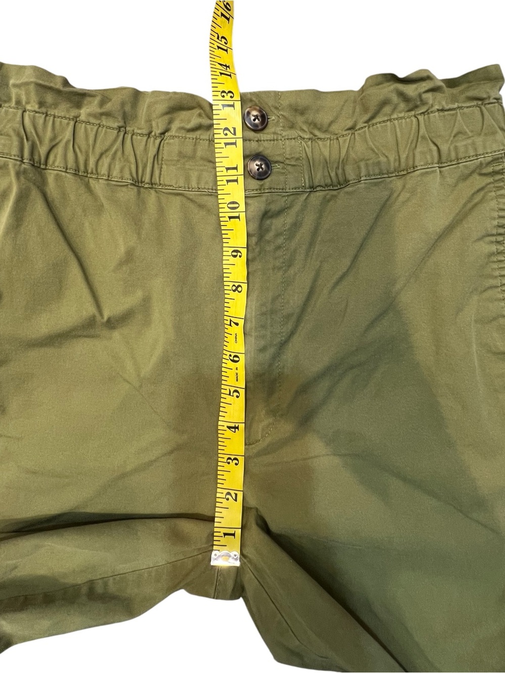 Madewell Paper Bag Tapered Pants Green 6 - Picture 12 of 12
